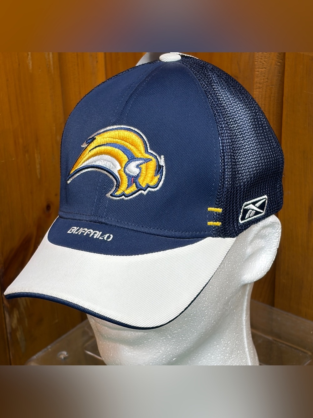 Reebok (Rbk) Center Ice Collection Buffalo Sabres Trucker Mesh Hat